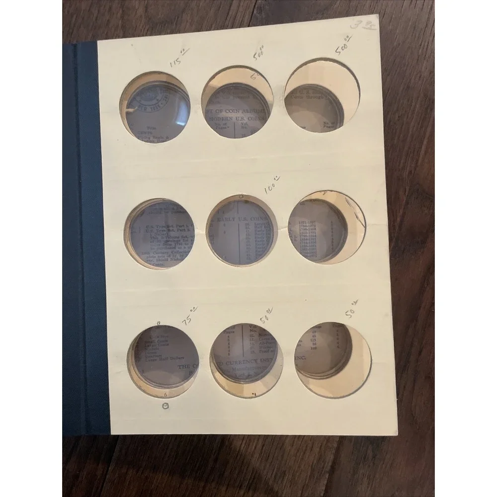 Library Of Coins General Blank Large Dollar Size Stock Album VOL 27 Morgan Peace